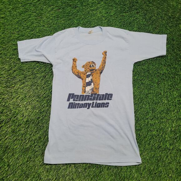 VTG 70s Penn State T-Shirt Mens XS Slim Fit Single Stitch USA Made Shrunken Fit - Picture 1 of 4